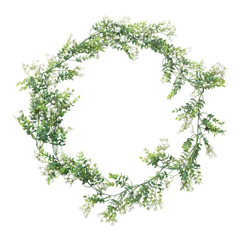 

Flower Rings Fake Plant Home Party Garden Decoration Wall Hanging Outdoor Background Fence Vine Decor