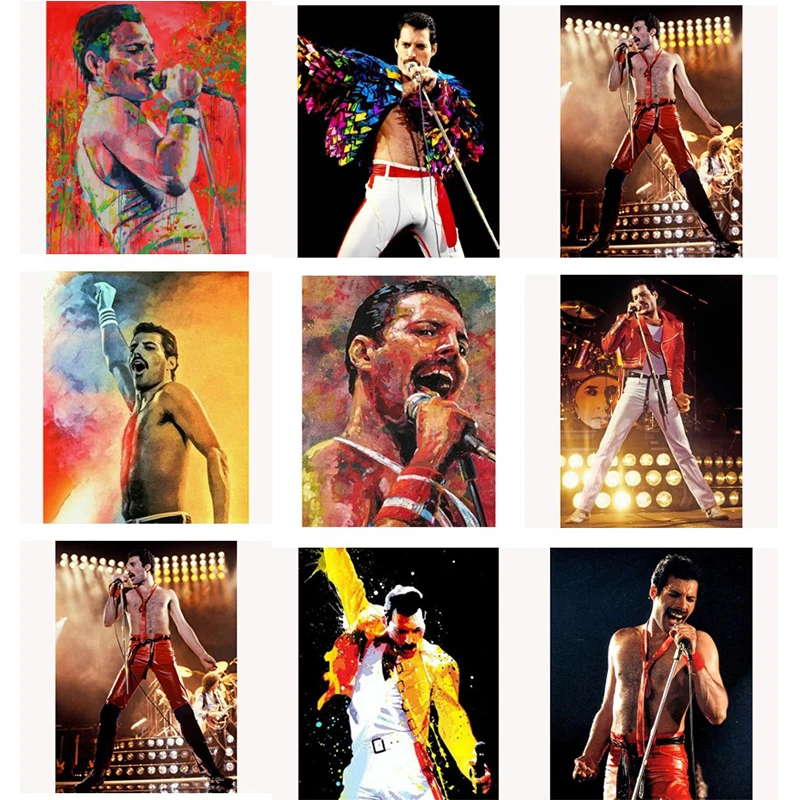 

DIY Painting By Numbers Queen Band Freddie Kit Oil Picture By Numbers Wall Art Paintings On Canvas Home Decoration