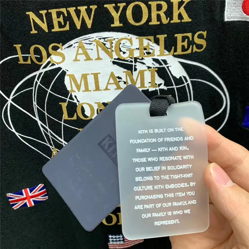 17SS Kith World Fair Love Thy City Футболка мужская женская футболка лучшее качество вышивка