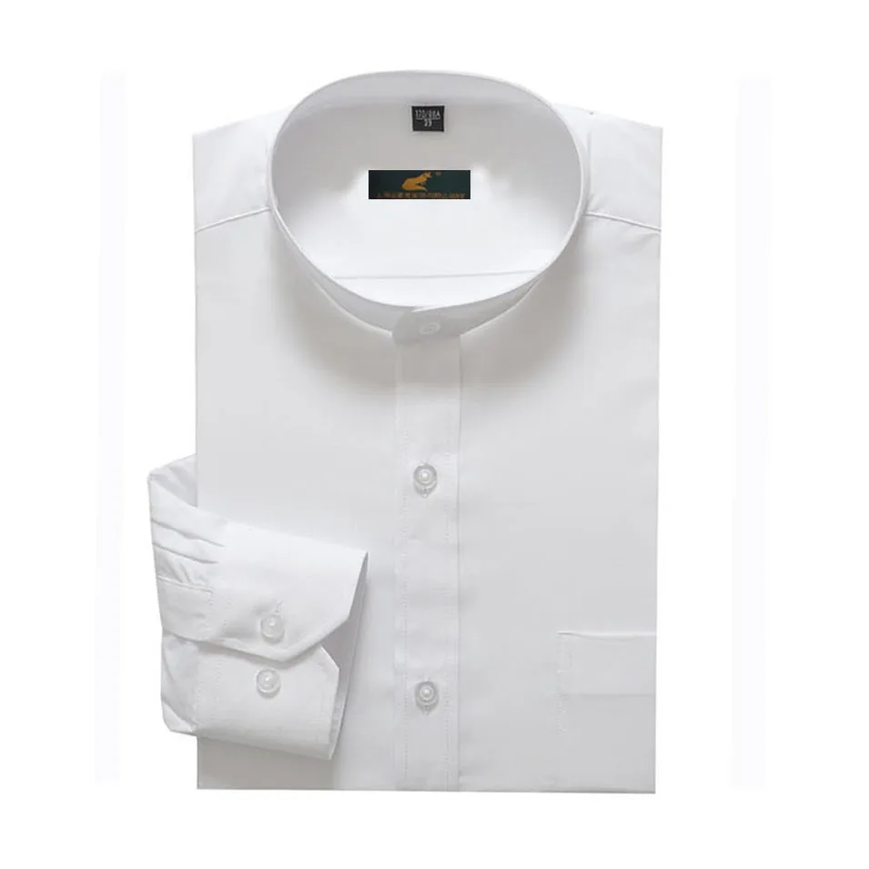 Мужская рубашка с длинным рукавом и воротником весна 2020 | одежда