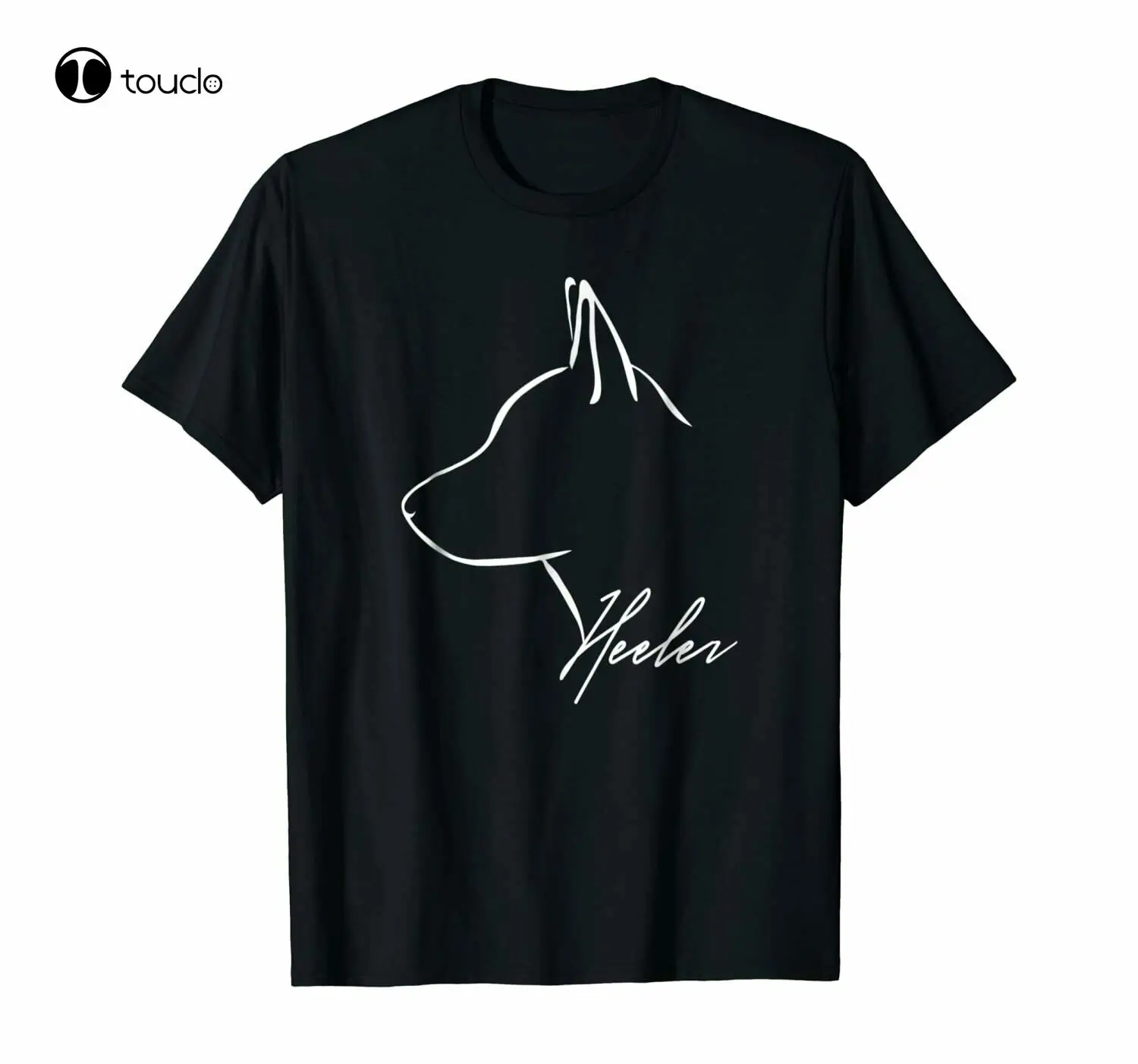 Blue Heeler Cattle Dog Profile Dog Lover T-Shirt Gift Tee S-3Xl Tee Shirt