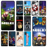 hot robloxes game shockproof case for samsung a51 a71 a21s bag fundas soft tpu black cover for samusng a01 a11 a31 a41 m31 shell