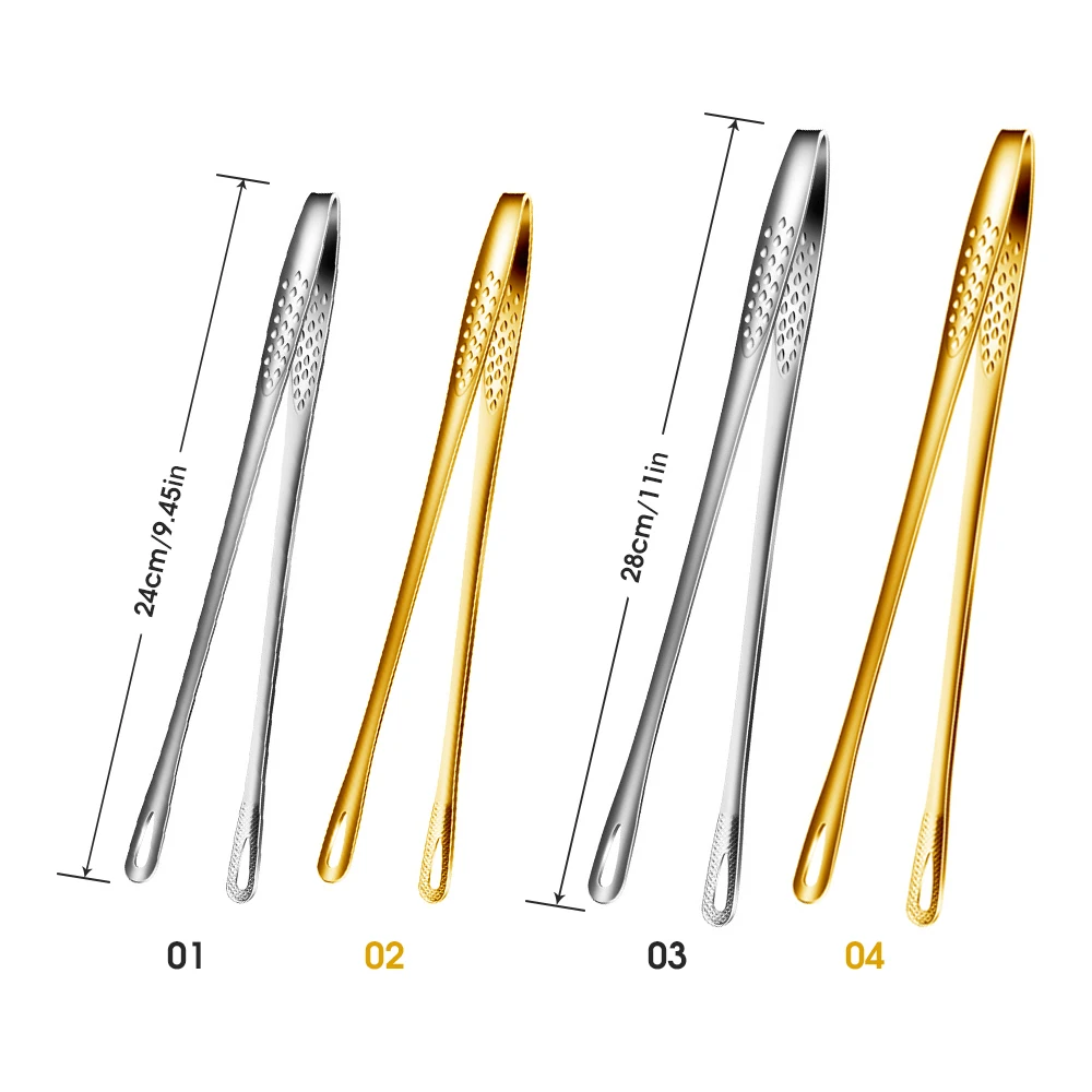 

1pc Stainless Steel Food Tongs Kitchen Heat Resistant Barbecue Tongs Japanese Style Food Tongs Kitchen Tools BBQ Accessories