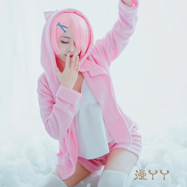 Костюм для косплея Rem Ram с надписью Re: жизнь в другом мире пикантный женский