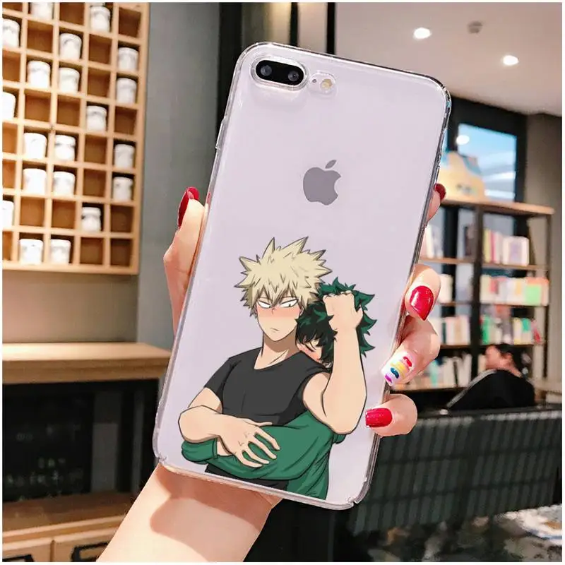 

My Hero Academy Phone Case For iPhone X XS MAX 6 6s 7 7plus 8 8Plus 5 5S SE 2020 XR 11 11pro max Clear funda Cover