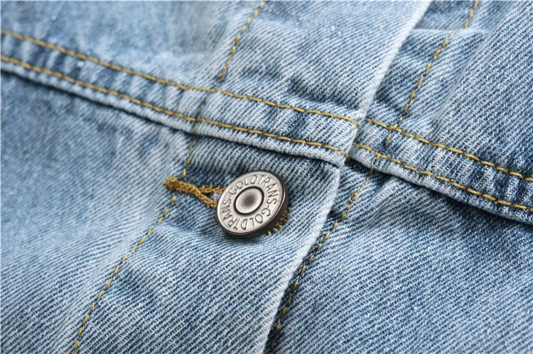 

Denim jacket women's stitching style jacket 2020 autumn new stand-up collar long-sleeved solid color loose retro cropped top