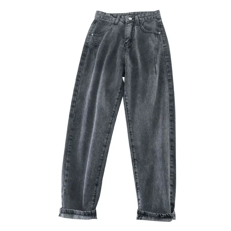 

Korean High Waist Jeans Women Harem Pants Loose Casual Plus Size High Street Denim Trousers Pantalon Femme Vintage With Belt B90