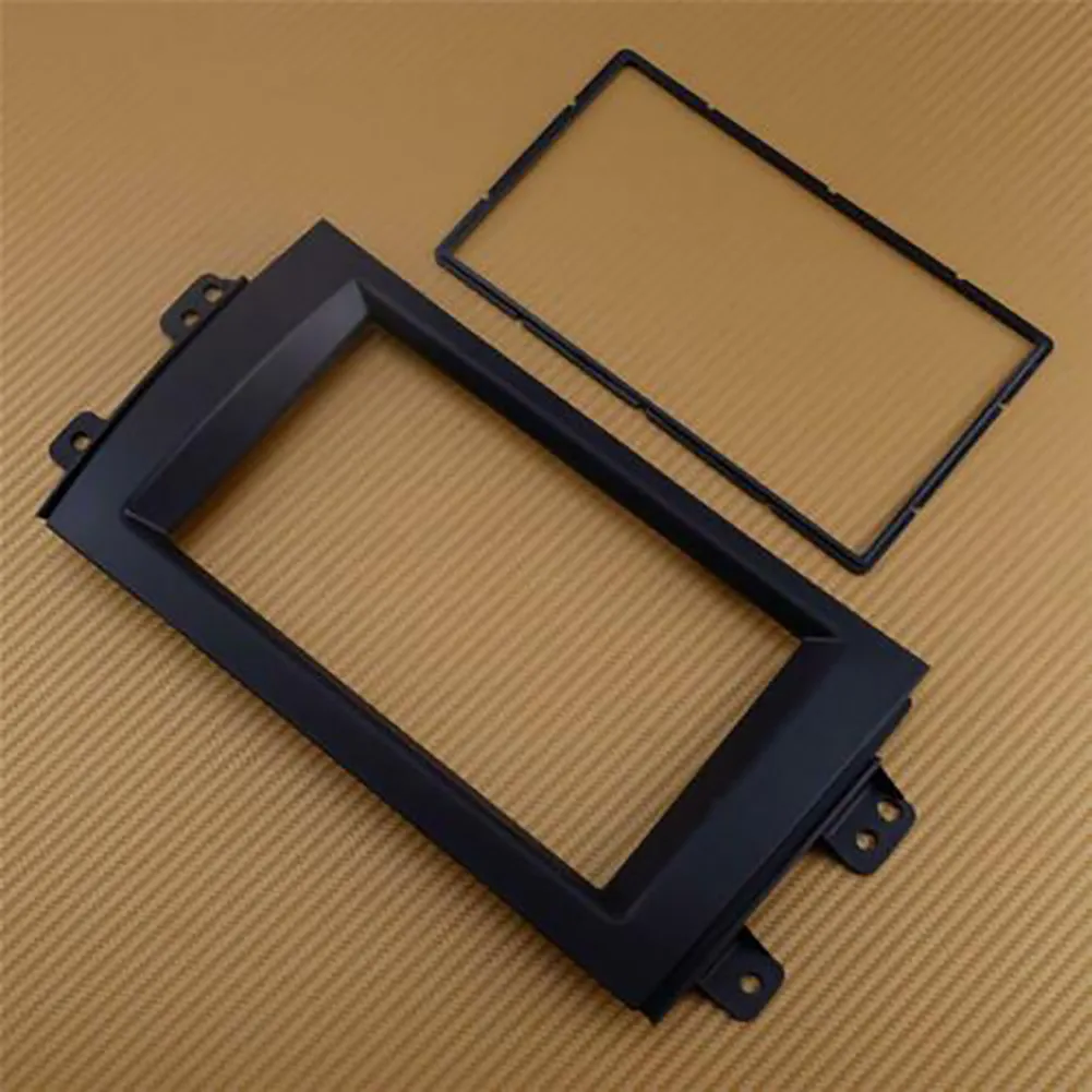 

Black Stereo Radio Plate Frame Panel Double Din For 2007-13 Suzuki SX4