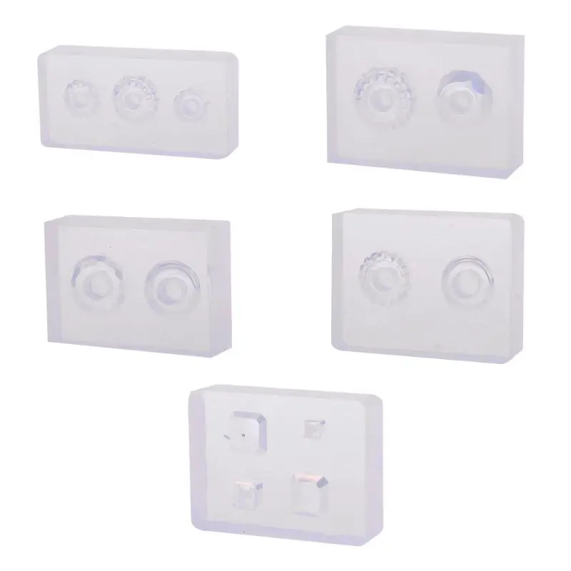 5 шт./компл. Кристалл УФ смолы бусины кубики эпоксидная смола формы с отверстиями