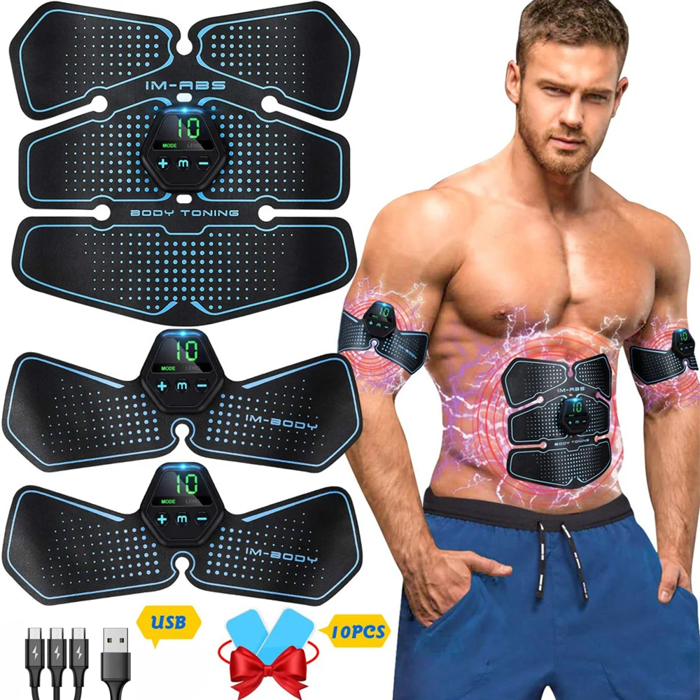 

Стимулятор мышц живота, тренажер, электростимулятор для тренировки мышц, для дома и тренажерного зала