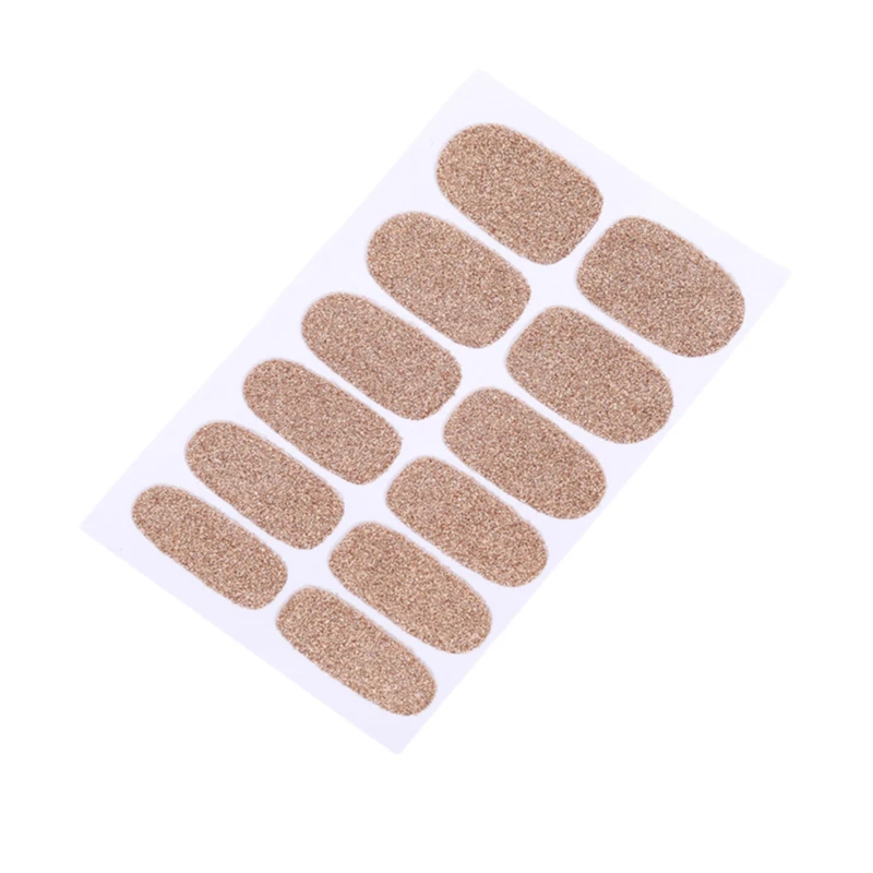 Однотонный Блестящий Порошок для дизайна ногтей наклейки лака полоски