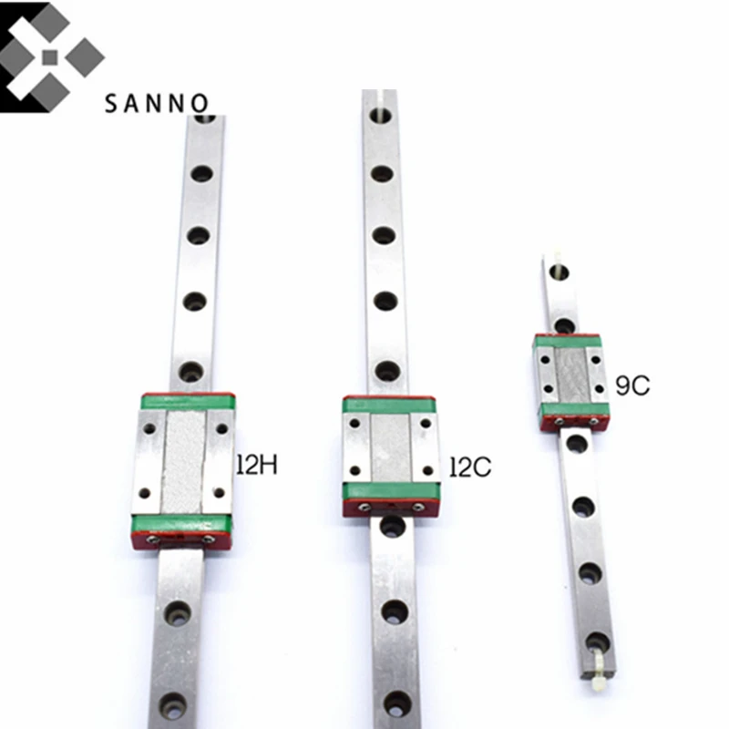 

High precision CNC miniature linear slide guide rail MGW / MGN 7C / 9C / 7H / 9H / 12C / 12H / 15C / 15H with sild block