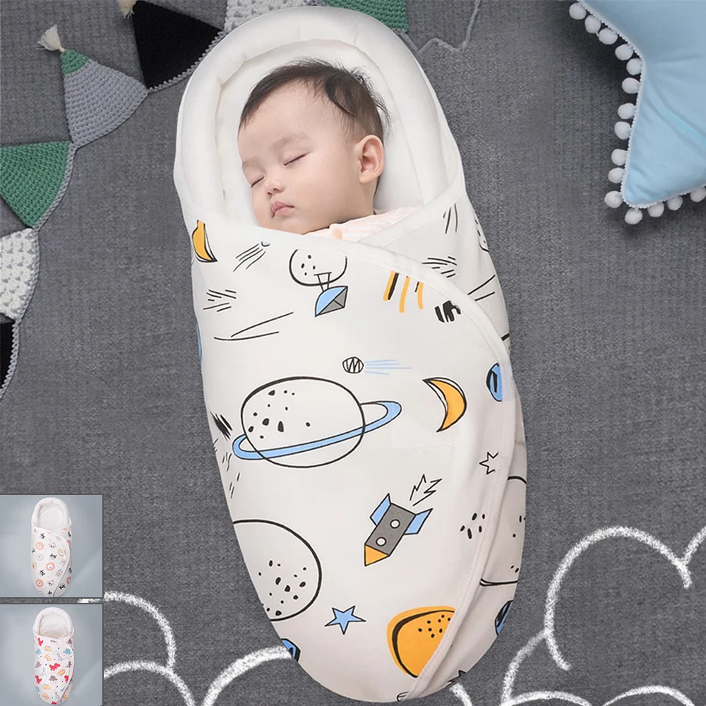 

0-24M Baby Sleeping Bag Stroller 100%Cotton Thick Sleep sacks For Infant wheelchair envelopes newborns Cocoon For Newborns