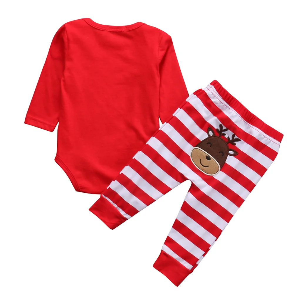 Toddler Christmas Clothes Unisex Baby Cute Long Sleeve Sleepwear My First Boy Outfit Set Girls Winter | Детская одежда и обувь