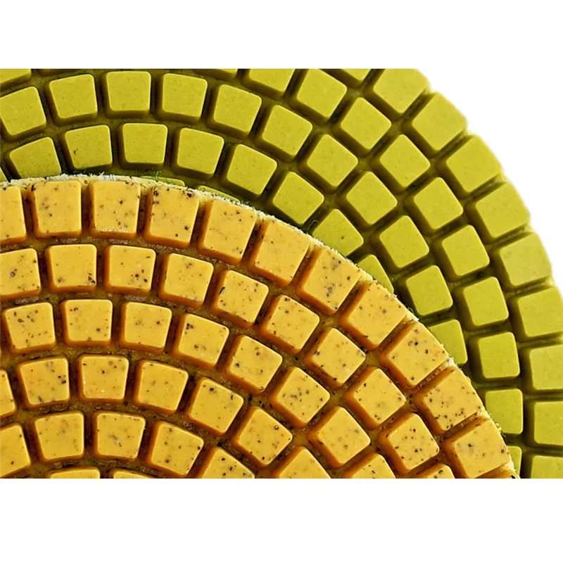 Комплект шлифовальных пластинок с алмазным напылением 17 шт. 4 дюйма 100 мм для