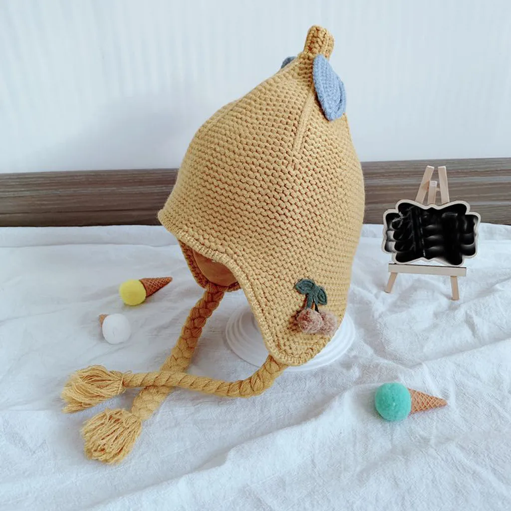 Новый 2019 детская зимняя шапка из натурального меха с помпоном для детей узор в