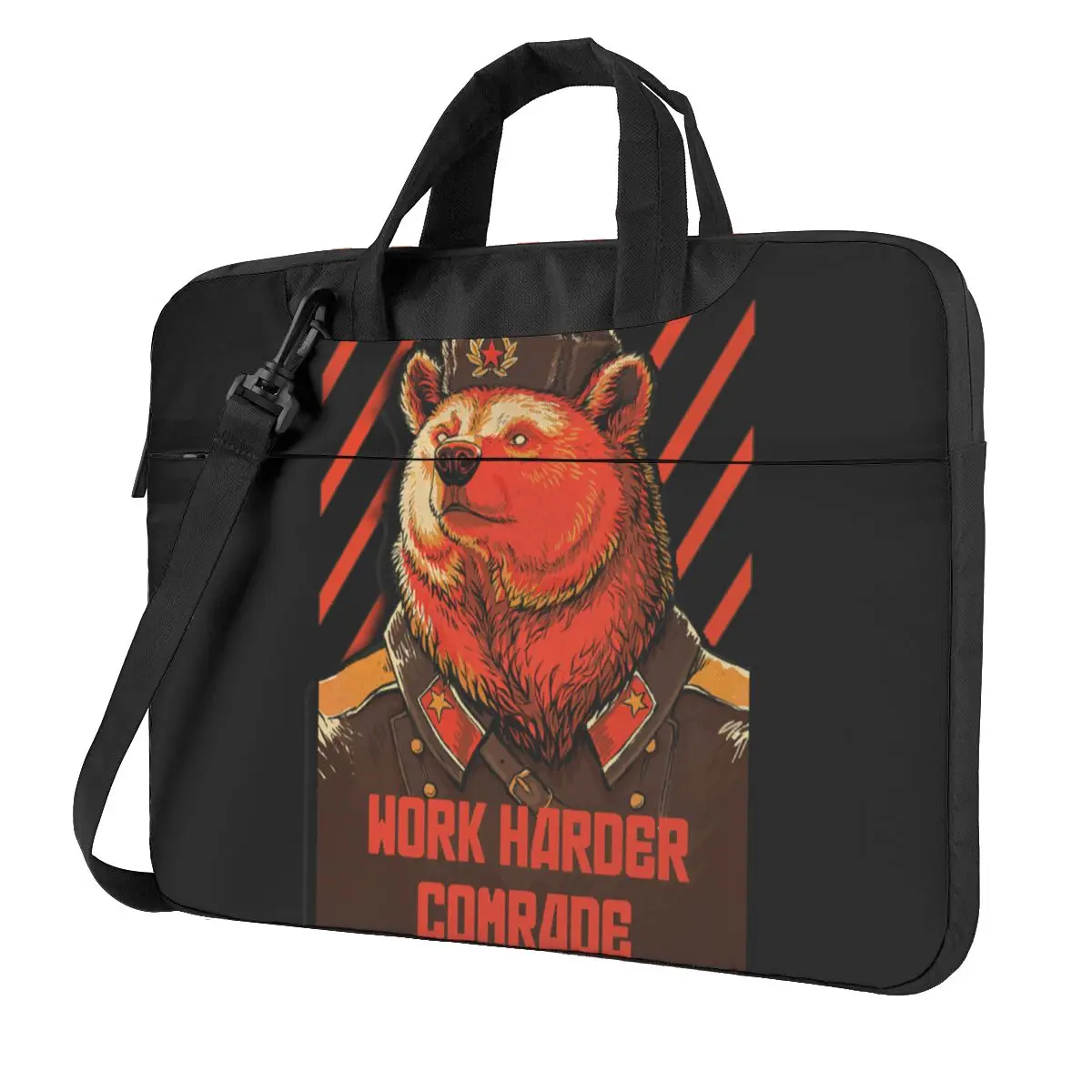 

The Soviet Union Communist Laptop Bag Case Work Harder Communism Ussr Carry Soft Computer Bag Business Clutch Laptop Pouch