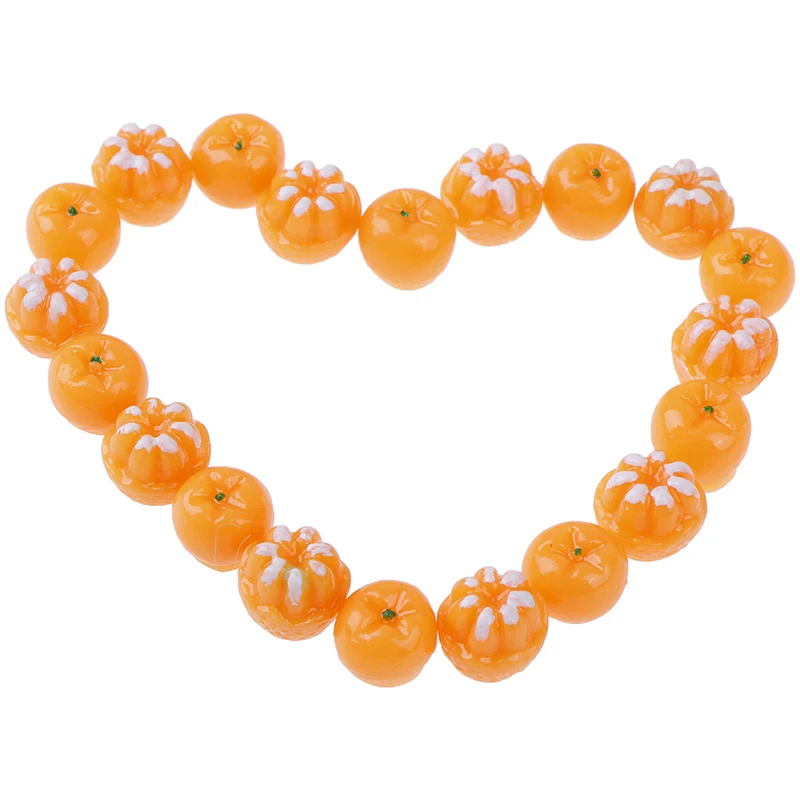 

10 шт. кукольный домик Миниатюрная модель Имитация Поддельные оранжевые фрукты кухонный Декор подарок 1/12