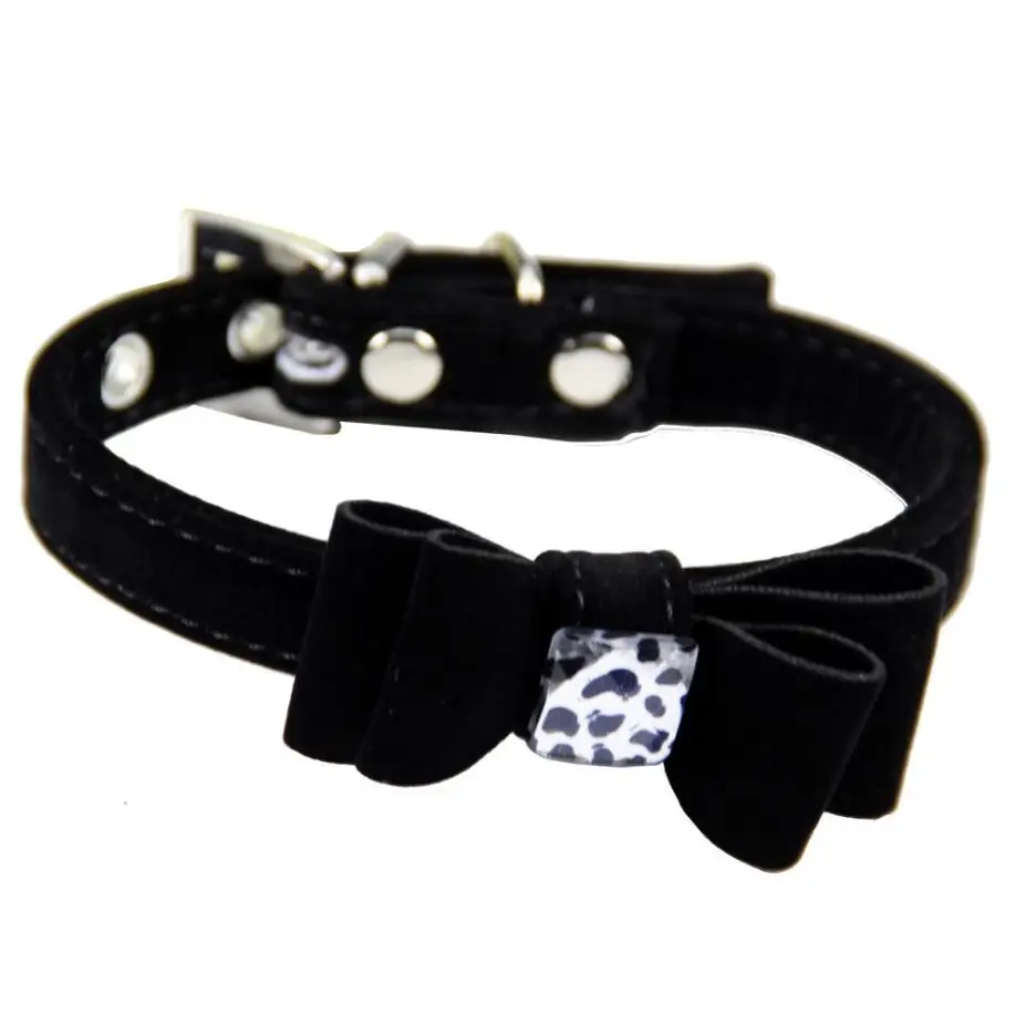Adjustable Dog Collars Pet Solid Soft Colorful For Small Medium Dogs Neck Strap Safe Puppy Kitten Cats Collar | Дом и сад