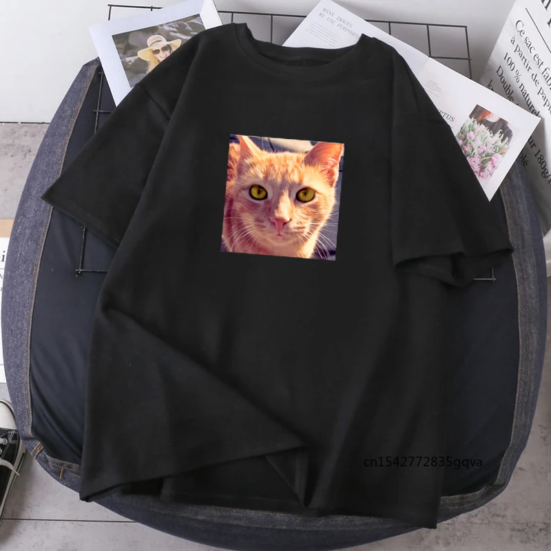 

Kawaii Cats Print Woman T-shirts Short Sleeve O-neck Tops High Quality Summer Tees Fashion Casual Tops Female