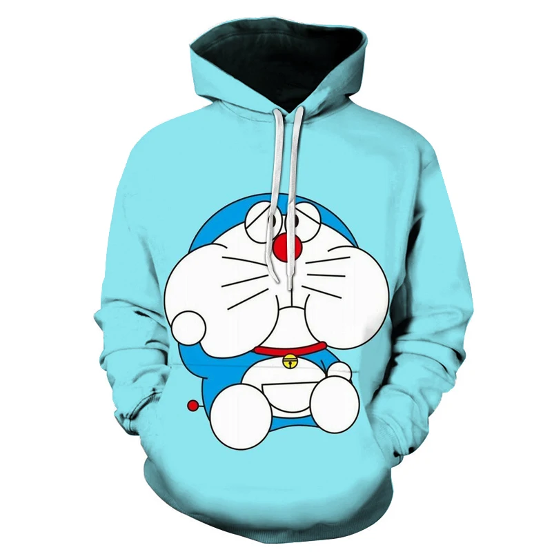 Новинка Harajuku аниме Doraemon Толстовка для мужчин женщин толстовки с принтом 3d