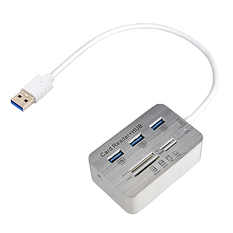3.0 usb hub and Card Reader COMBO high speed hab with MS/SD/M2/TF 3 ports splitter for computer | Компьютеры и офис