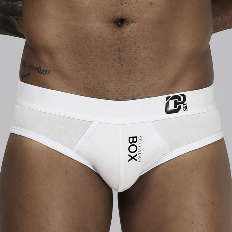 

ORLVS High Quality Low Waist Sexy Men Underwear Briefs Men's Lingerie Cotton Milk Fiber Men's Brief Pants Gay Underpants Cueca