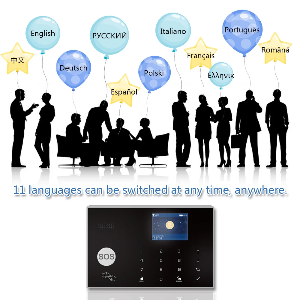 4G 3G Wi Fi охранной сигнализации Системы с IP Камера Alexa совместимых умный дом