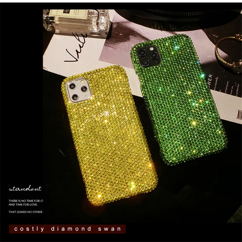 

Bling Glitter Crystal Diamond Case Cover For iPhone 12 Mini 11 Pro XS Max XR X 8 7 6S Plus SE 2020 Luxury Shiny Rhinestone Case