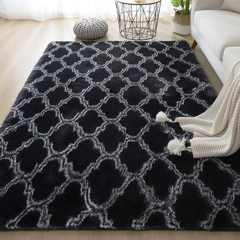 

Fluffy Bedroom Geometric Design Shaggy Rugs Area Rug For Girls Baby Room Kids Living Room Home Decor Floor Carpet55
