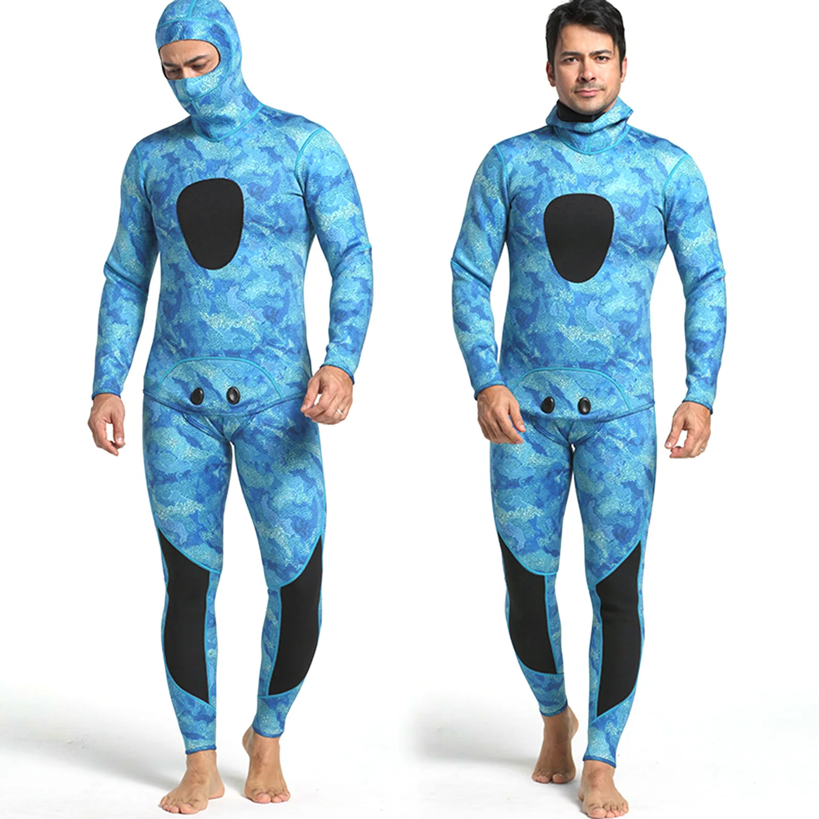 

2 предмета в комплекте Для мужчин 3 мм неопрена Плавание Гидрокостюмы мокрого типа с капюшоном длинный рукав гидрокостюм для подводное плав...