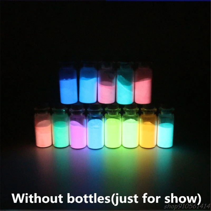 

14 Colors Acrylic Paint Glow in the Dark gold Glowing paint Luminous Pigment Fluorescent Powder painting N09 20 Dropshipping