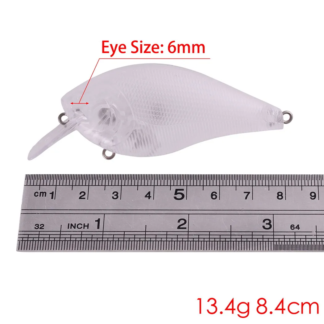 

20pcs Unpainted Crank Fishing Lure Wobbler Floating Artificial Bait Trout Crankbait Bass Pike Japan Fishing Tackle 8cm 13g