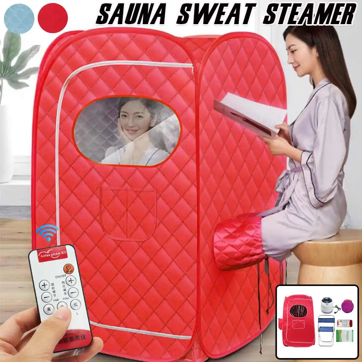 

Portable Sauna Bag Steam Shower Generator Infrared SPA Loss Weight Calories Burned Sauna Tent Room Shower Cabin Bathhouse