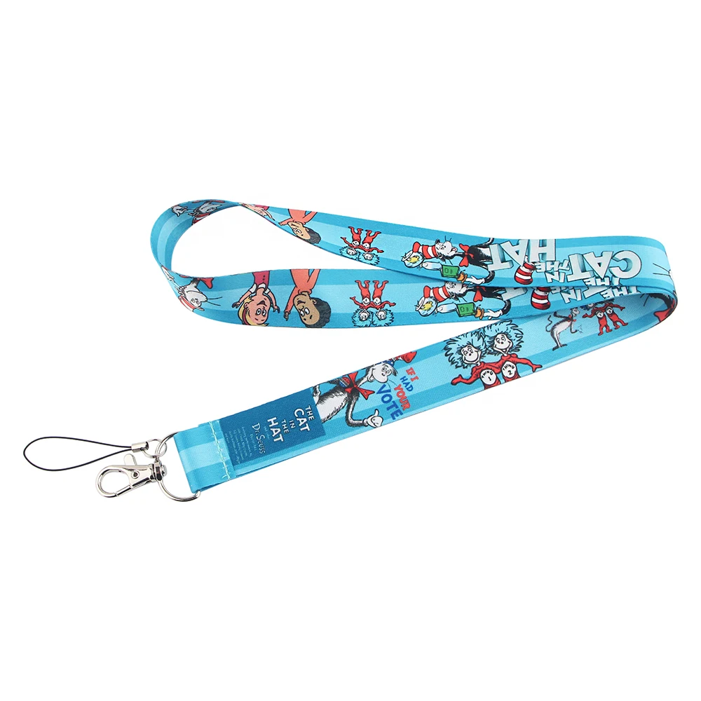 

PF131 Dongmanli Cat Anime Lanyards for Key Neck Strap For Card Badge Gym Key Chain Lanyard Key Holder DIY Hang Rope Keychain