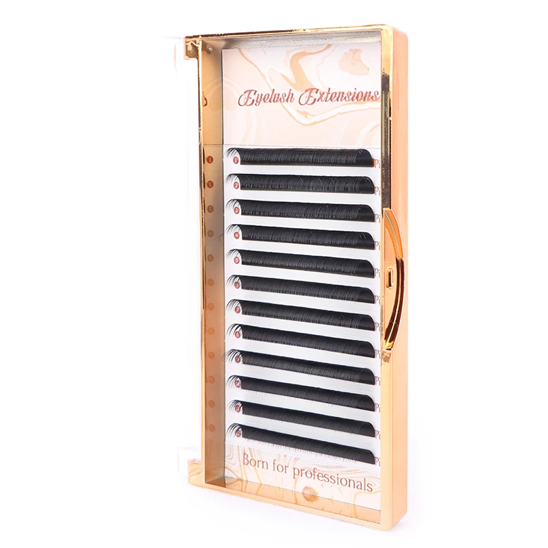 Премиальная черная ресниц наращивание Jet черные ресницы косметический мягкий