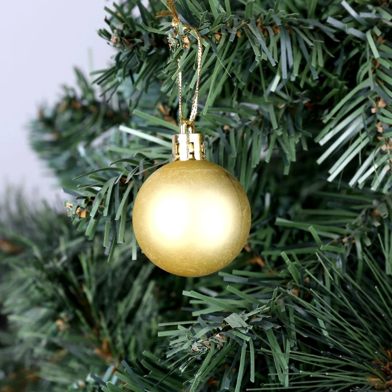 

100pcs/box Christmas Balls Shatterproof Hanging Xmas Tree Ornaments Home Decor Dropshipping