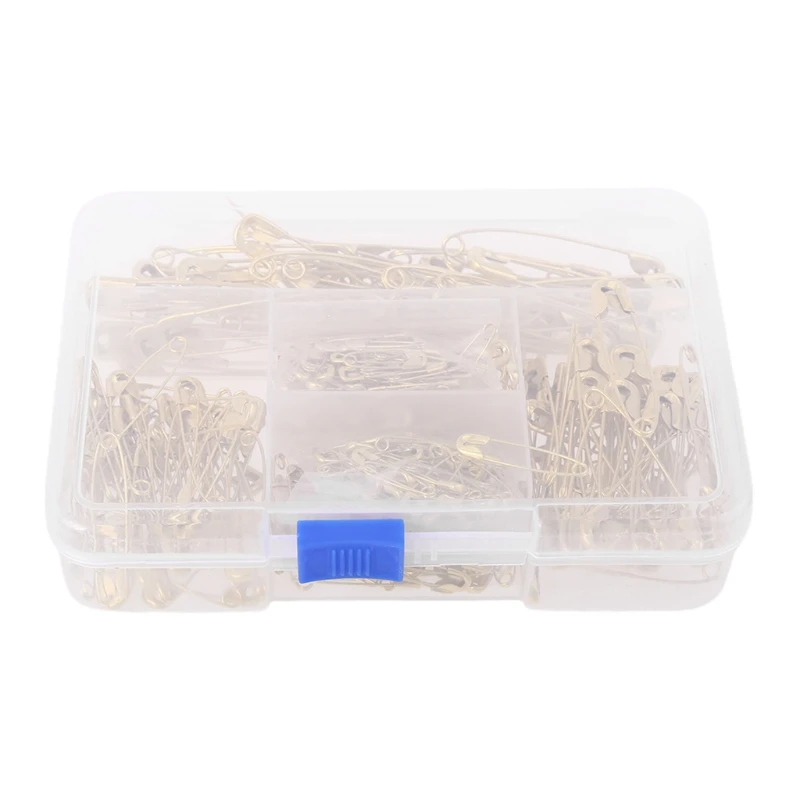 

7 Sizes Assorted Safety Pins Metal Clips Brooch DIY Sewing Apparel Accessories 54DC