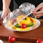 Одноразовая Пластиковая оберточная пищевая крышка, эластичные пищевые крышки для фруктов, мисок, чашек, крышек, кухонная Крышка для хранения обуви, крышка для душа