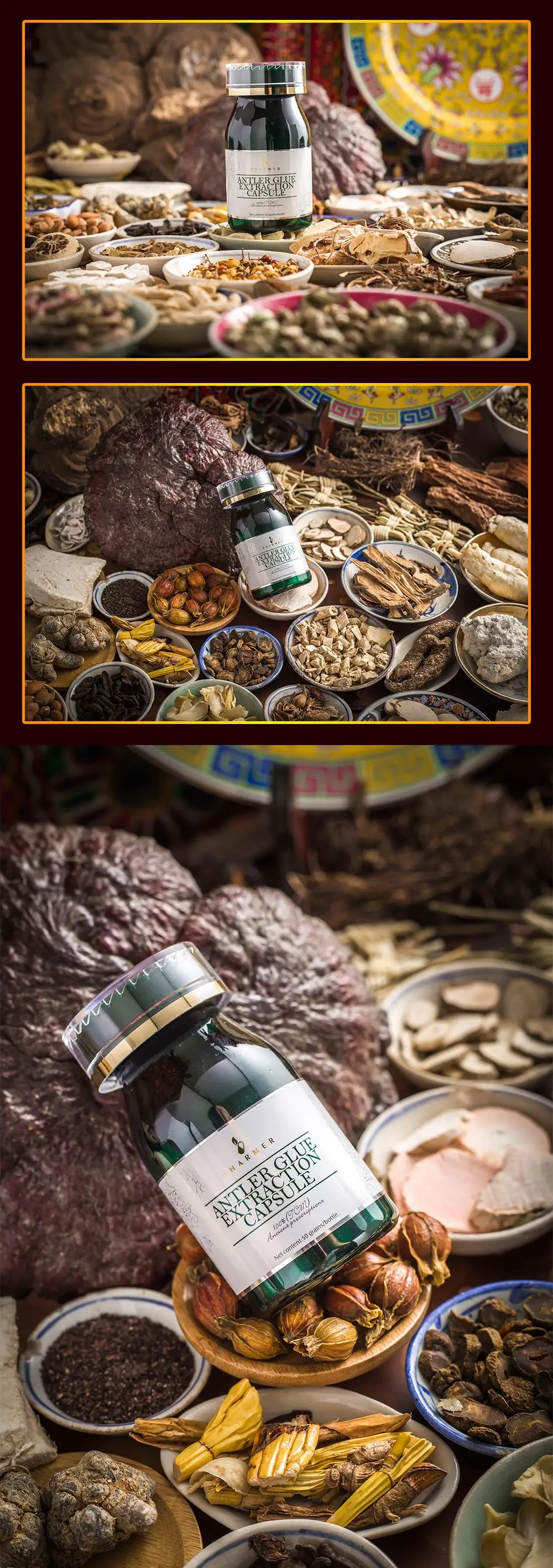 Капсулы для экстракции клея Pharmer Antler, лечение мужской сексуальной дисфункции эрекция, преждевременная эякуляция и имсилию 50 шт