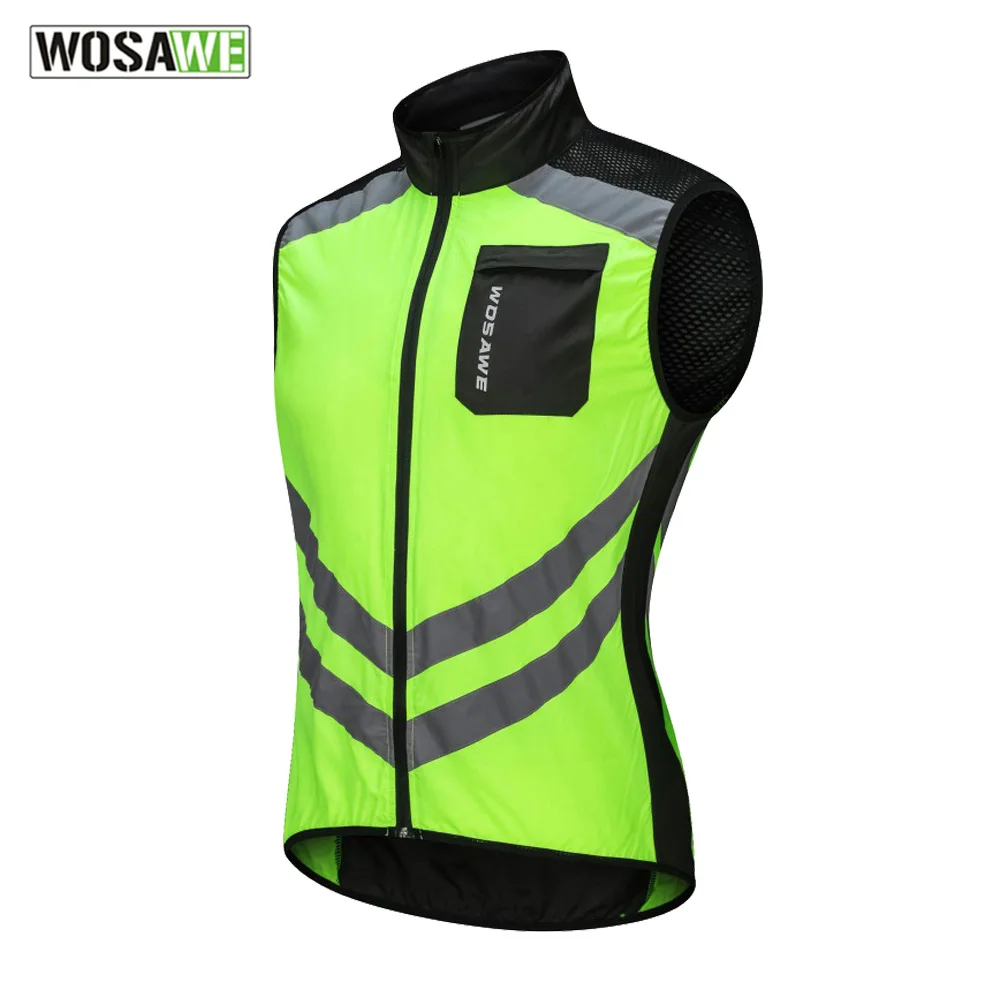 Мотоциклетная куртка WOSAWE с высокой видимостью Светоотражающий Жилет для