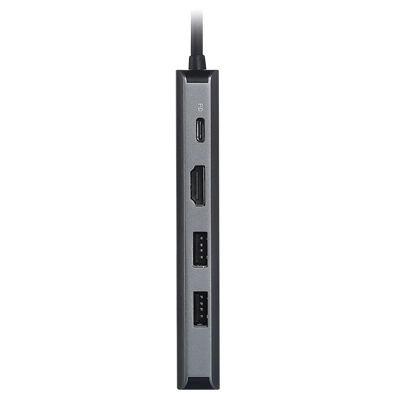 Lenovo USB 3 0 Type C концентратор HDMI VGA Аудио 1000 Мбит/с Gigabit Ethernet адаптер 4K TF Card Reader PD для