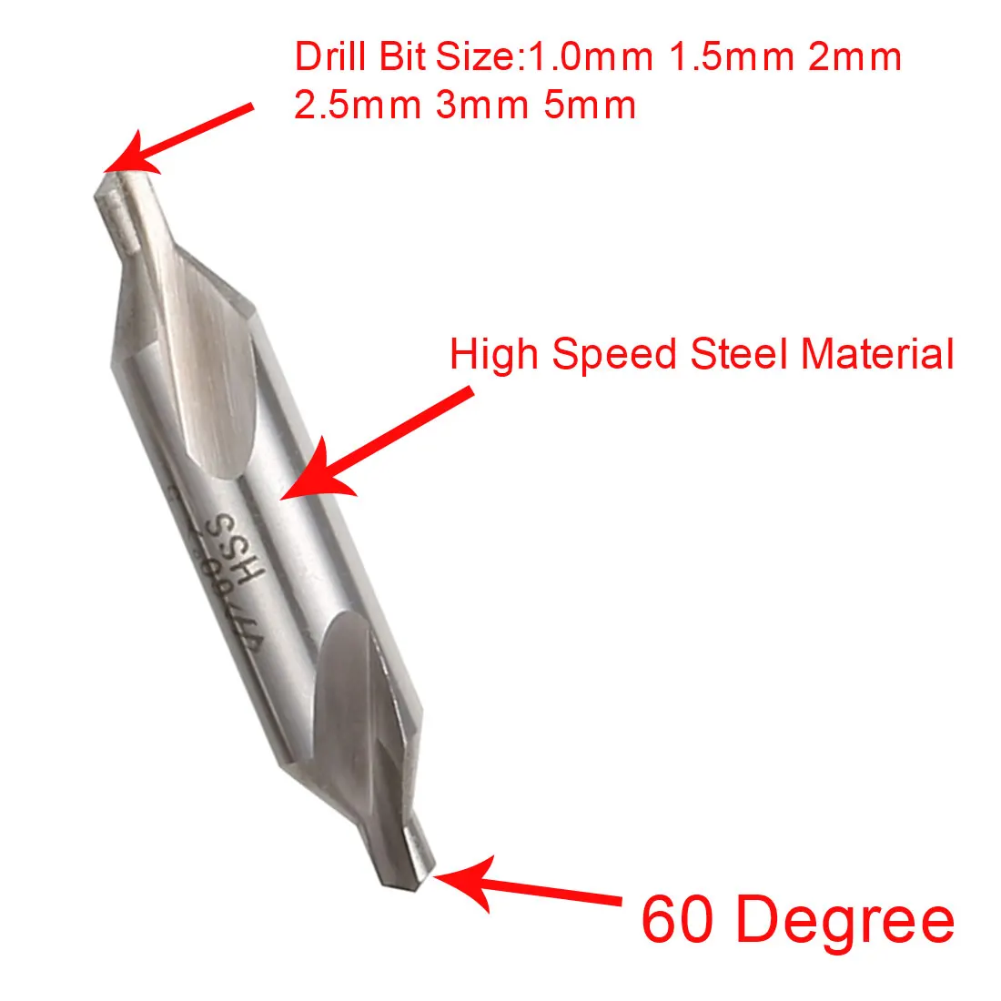 6 шт./1 шт. комбинированное центральное сверло из быстрорежущей стали 60 градусов