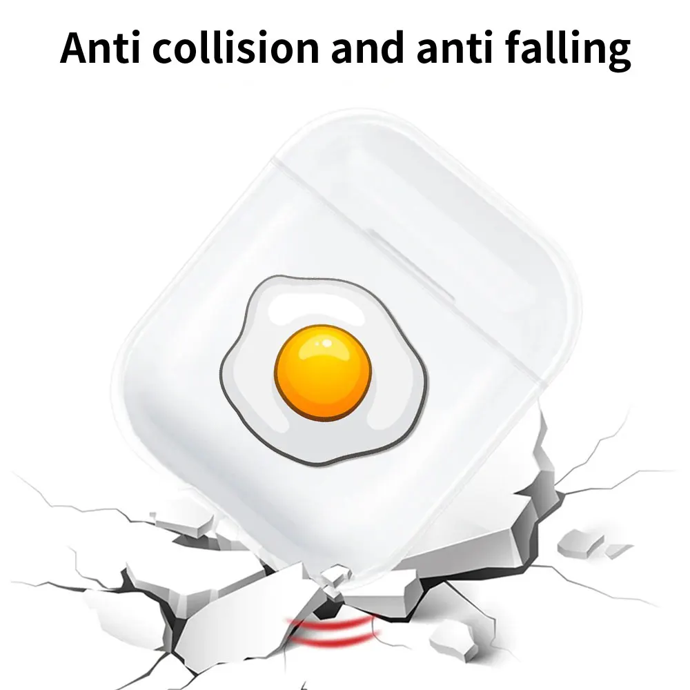 

Cute Case For AirPods 1 2 Transparent Soft Clear Protector flower for Apple Airpods Charging Box Earphone Thin Little dinosaur