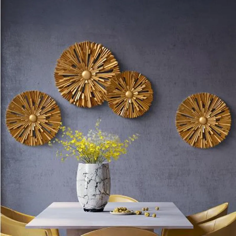 Европейские Современные Роскошные Настенные Украшения из смолы фрески для