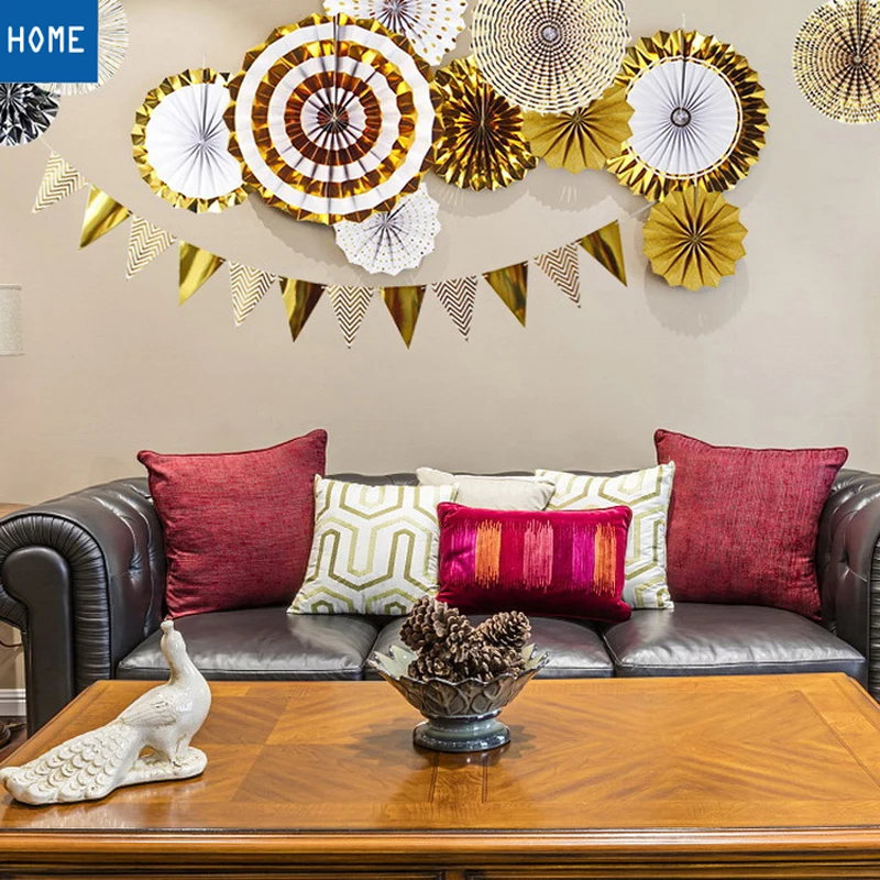 5 шт. детские украшения для душа подвесной баннер помпон-цветок фонари бумажные