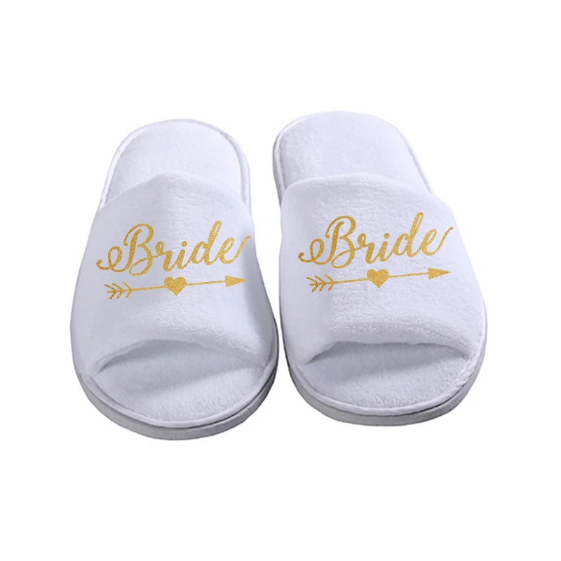 3 шт./комплект блестящий золотой атласный короткий Свадебный халат венок тапочки