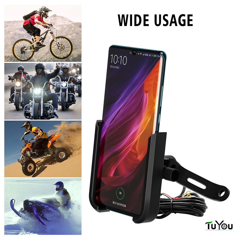 Мотоцикл аксессуары руль мобильный телефон держатель GPS Подставка Кронштейн