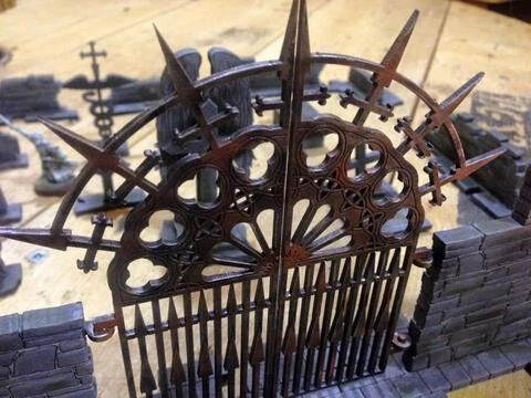 Новое поступление деревянный миниатюрный Готический стиль руины кладбище как на