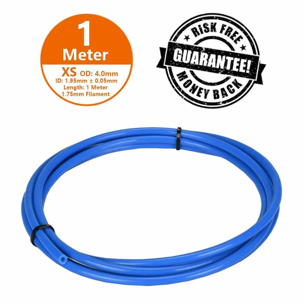 

1M Bowden PTFE Tubing Premium PTFE Tube for 1.75mm Filament PLA ABS 3D Printer Blue Tubes